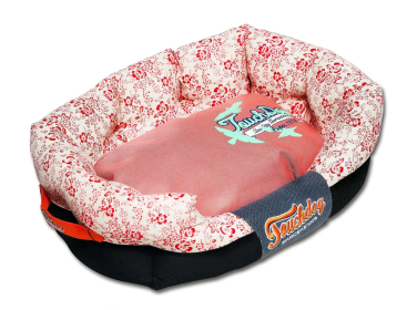 Touchdog Floral-Galore Ultra-Plush Rectangular Rounded Designer Dog Bed